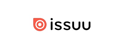Issuu logo with circular design element